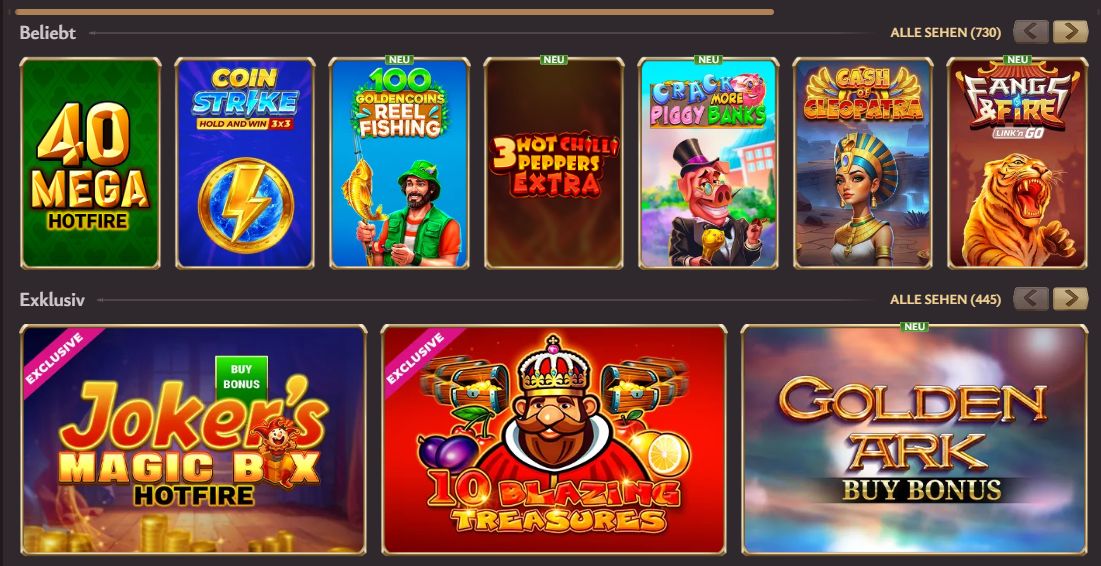 Spiele bei Ivibet